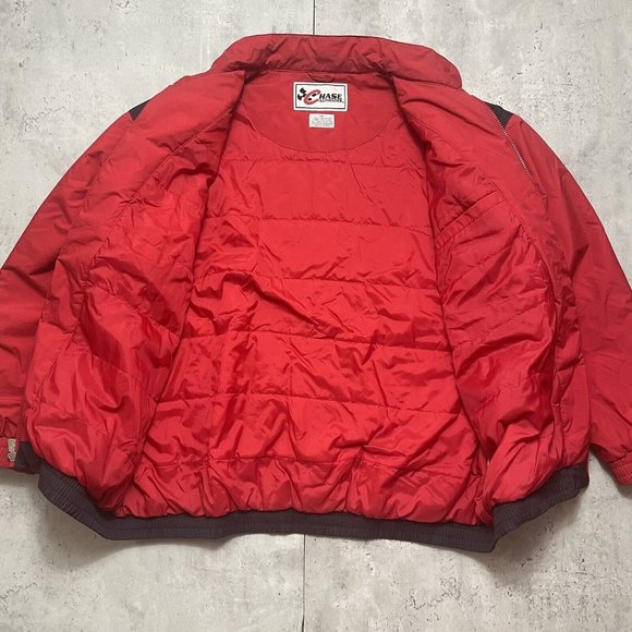RARE Vtg Dale Earnhardt Jr XXL Embroidered Red Jacket Budweiser Chase Authentic - Picture 6 of 13